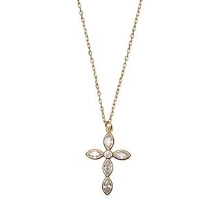 Argento Vivo cross pendant necklace